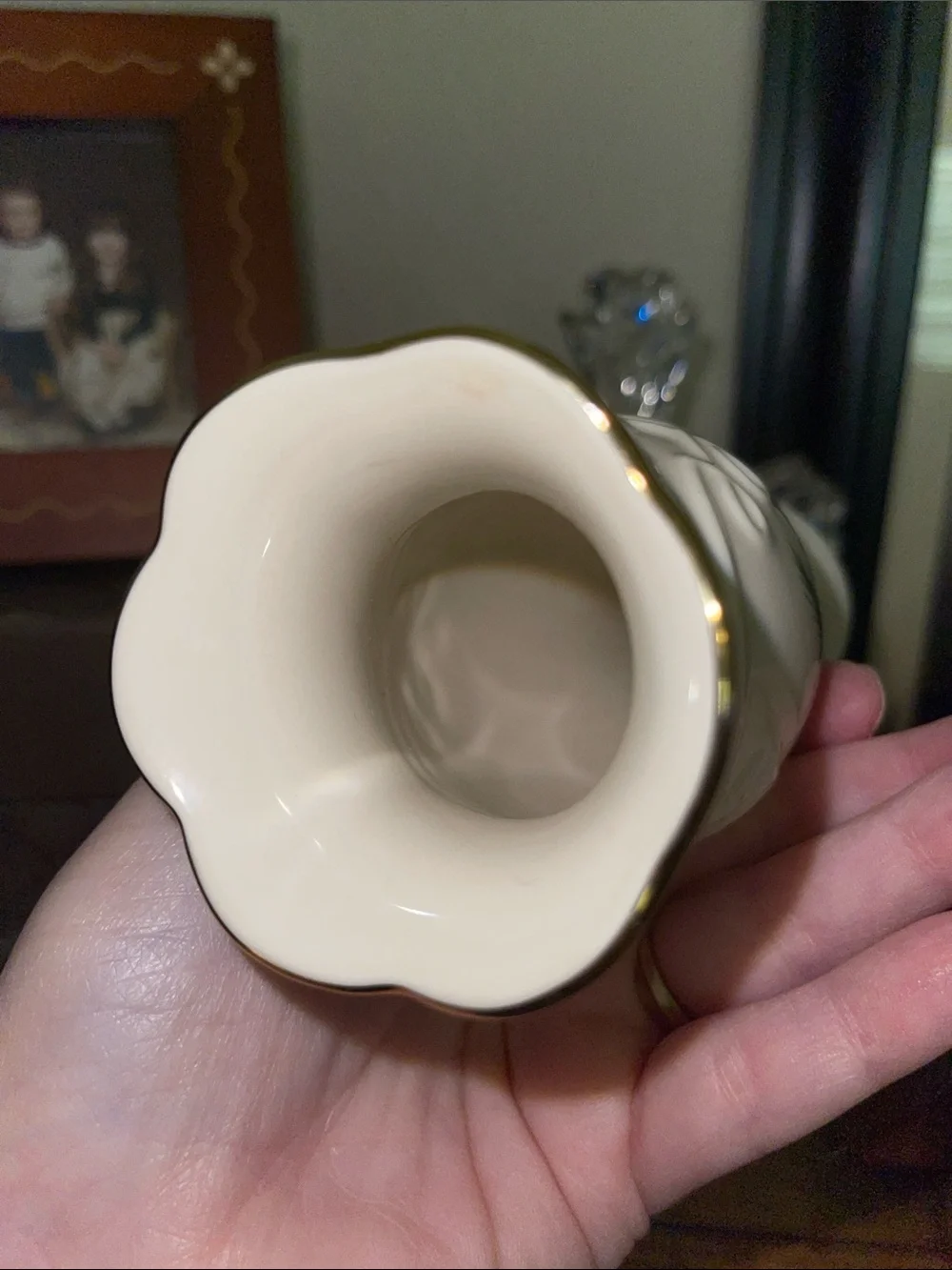 LENOX Holiday Holly 5” Vase - White